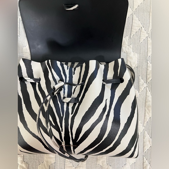 New-Mansur Gavriel Zebra-Print Leather Tote Bag - Picture 10 of 14